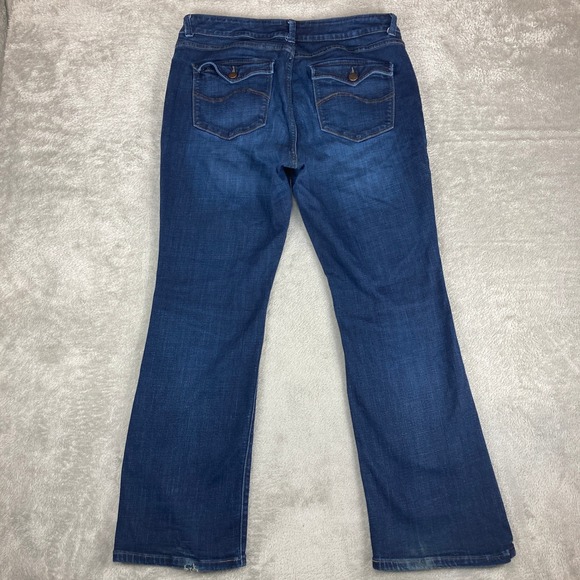 Lee Modern Series Jeans Curvy Fit Bootcut Women's Size 10 Short Dark Wash - Picture 2 of 16